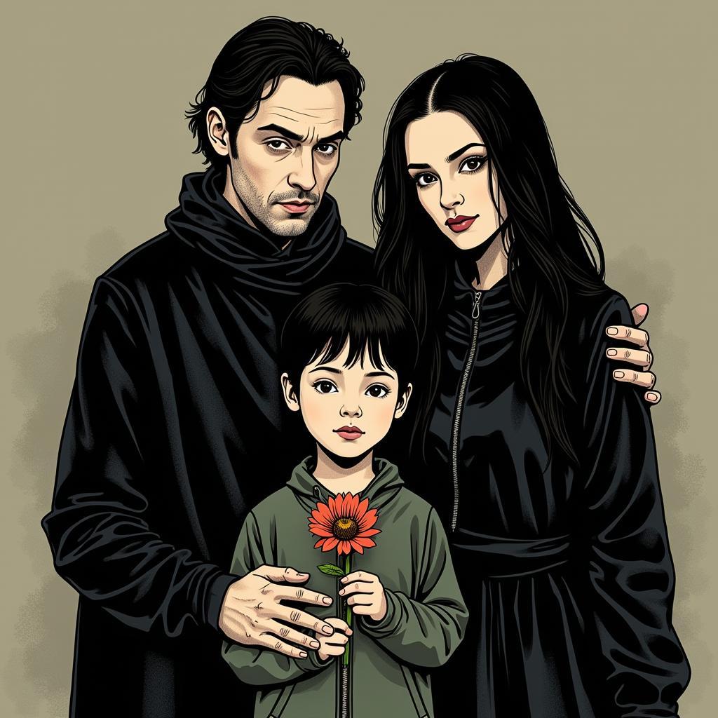 Family Portrait with a Villainous Twist