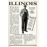 Vintage Illinois Overalls Advertisement