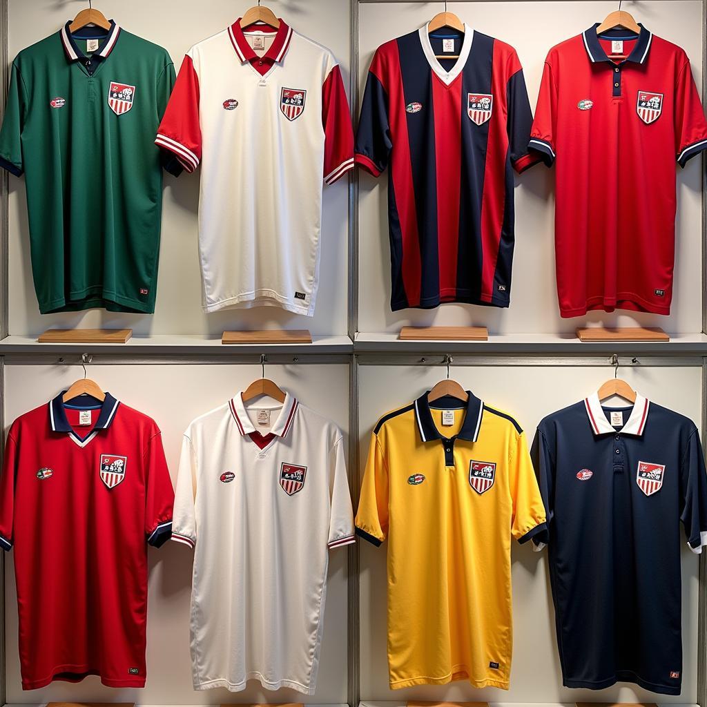 Vintage Luxembourg Football Jersey Collection