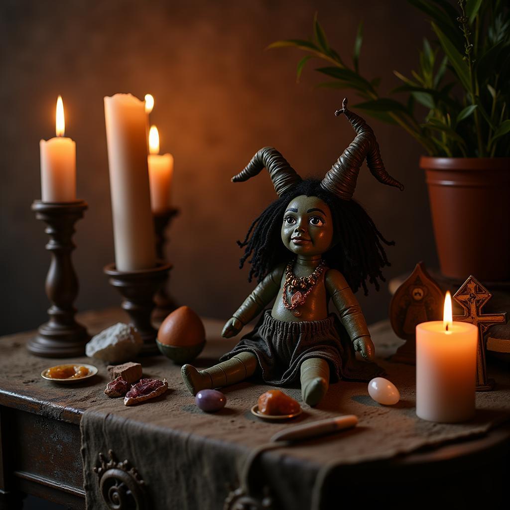 Performing a Ritual with a Voodoo Doll