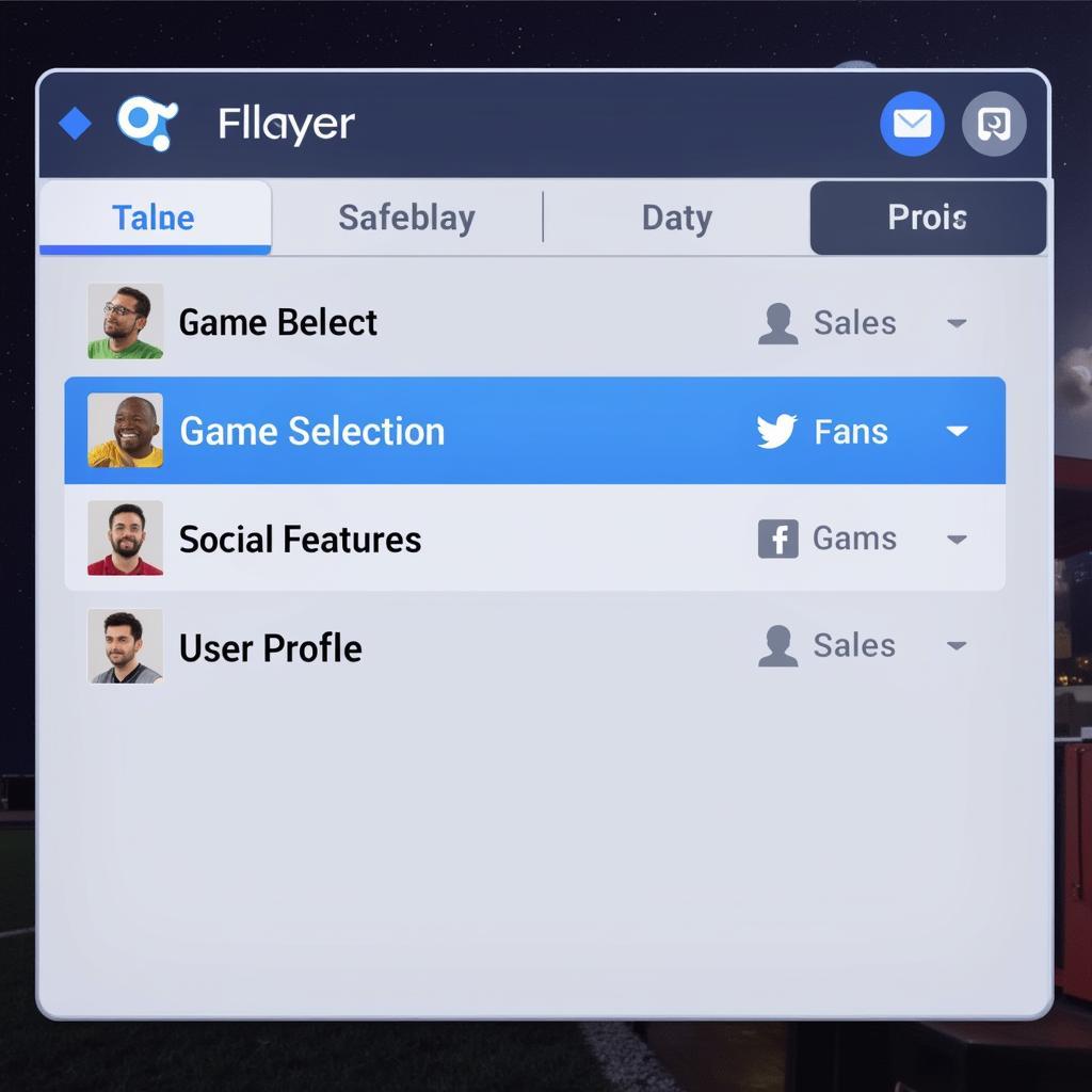 VPlayer 4v Interface Screenshot