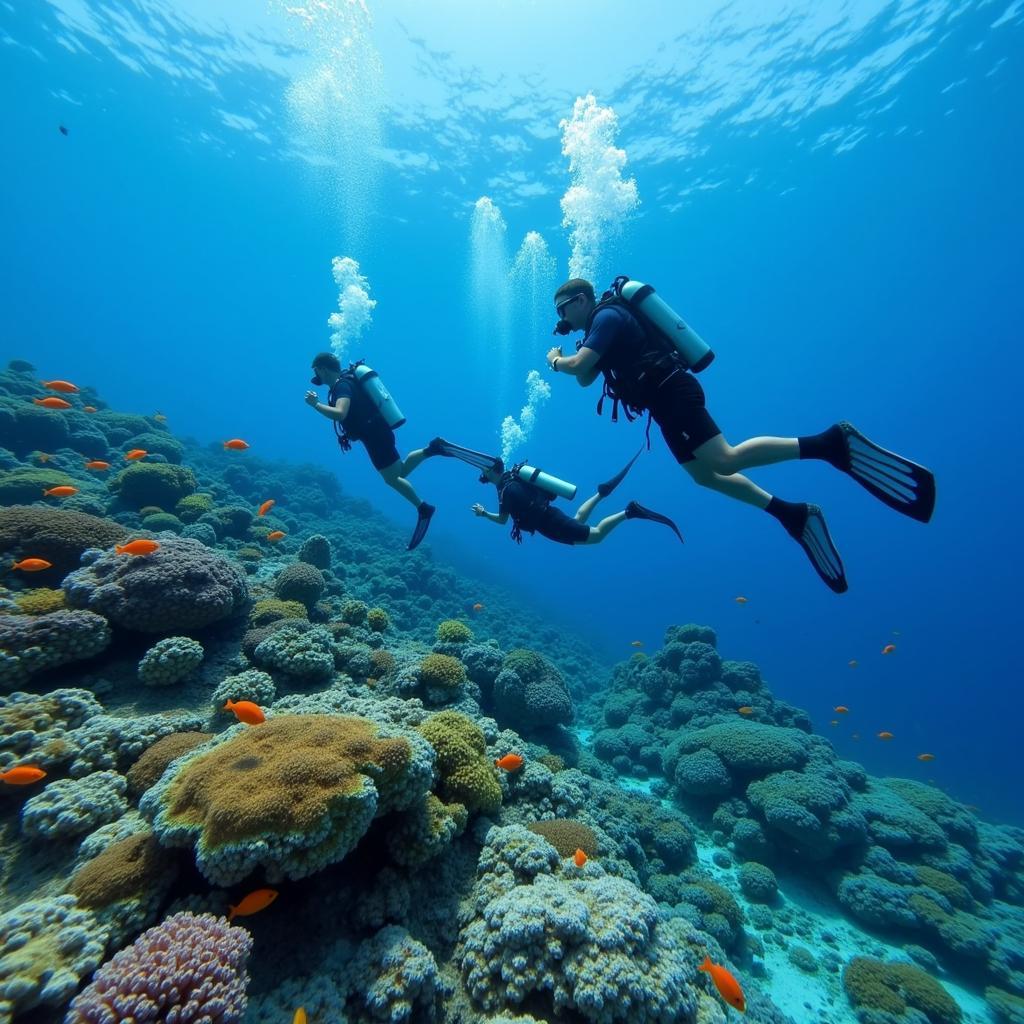 Scuba Diving in Wake Island's Vibrant Coral Reef