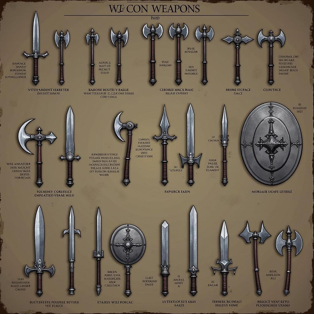 Different Weapon Types in We Who Are About To Die