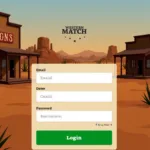 Westernmatch Login Screen