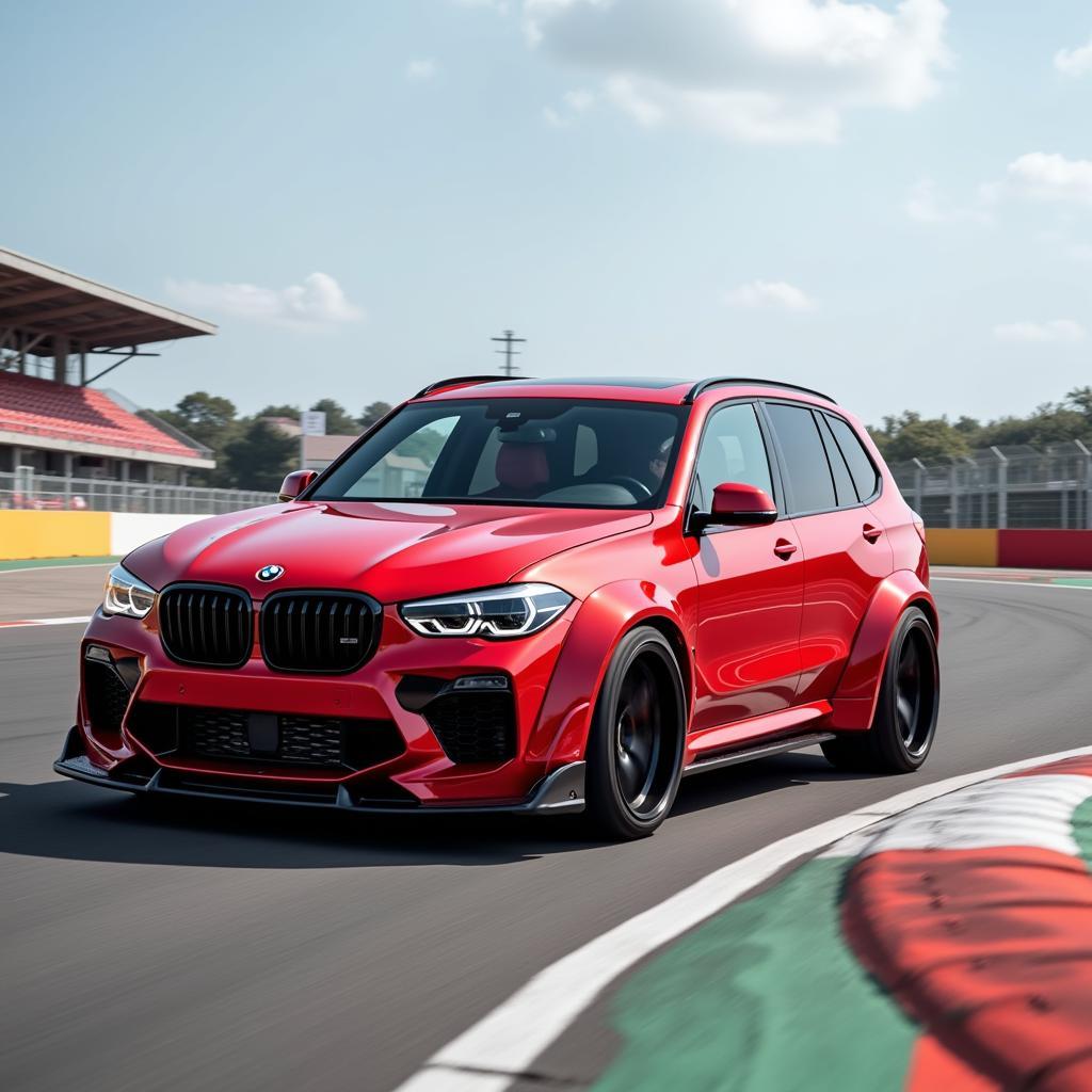 Widebody X5 on the Track