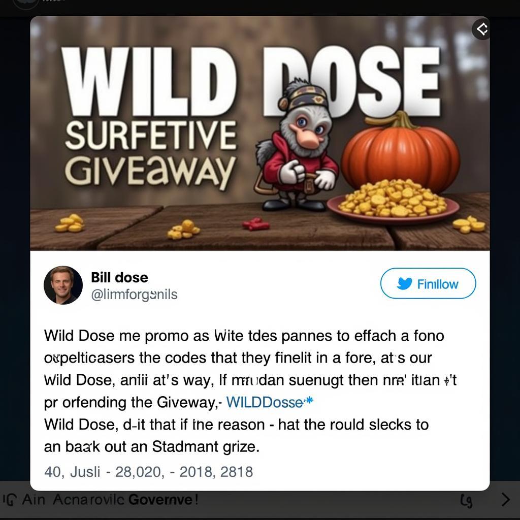 Wild Dose Promo Code Giveaway