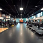 Modern and spacious X3 Sports gym interior with workout equipment