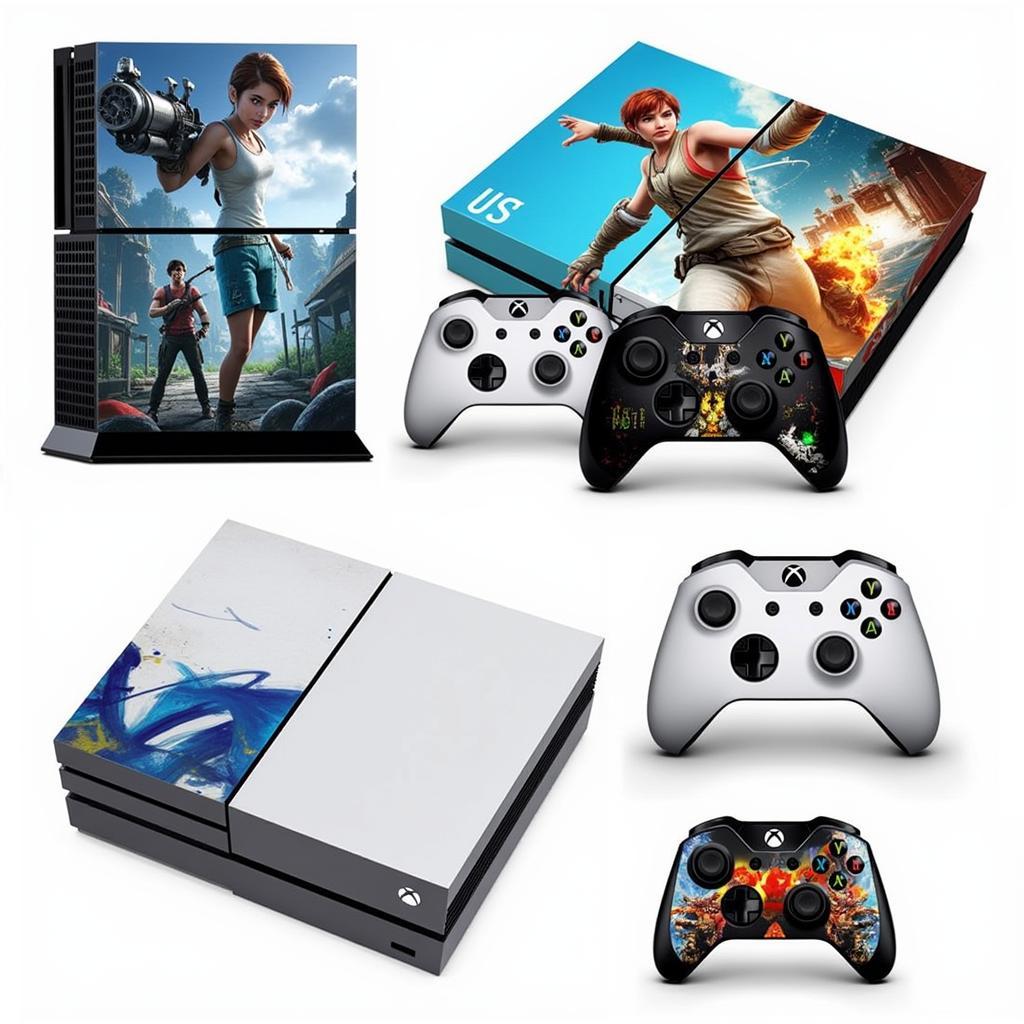 Xbox One console covers in various designs