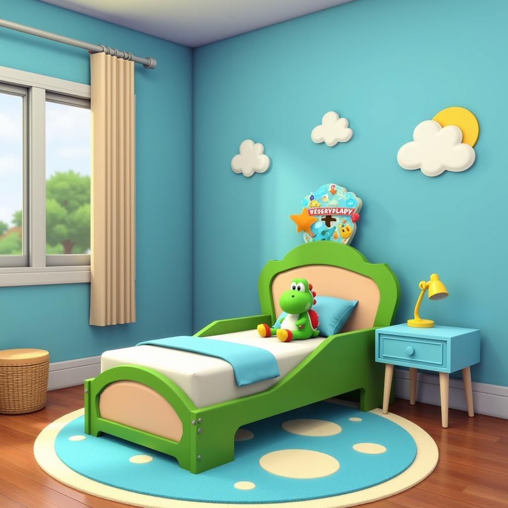 Yoshi Themed Bedroom in The Sims 4