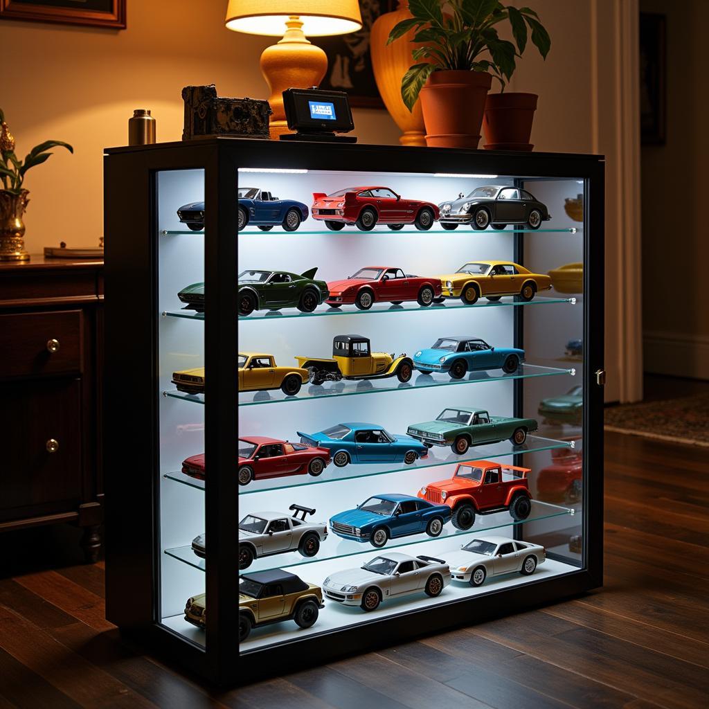 1:24 Car Display Case with Lighting