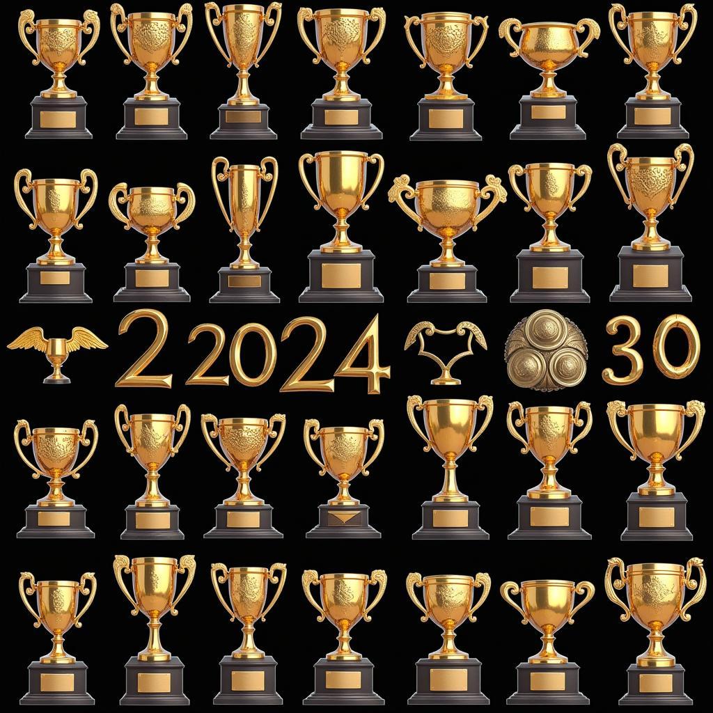 A Diverse Collection of 2024 Trophies