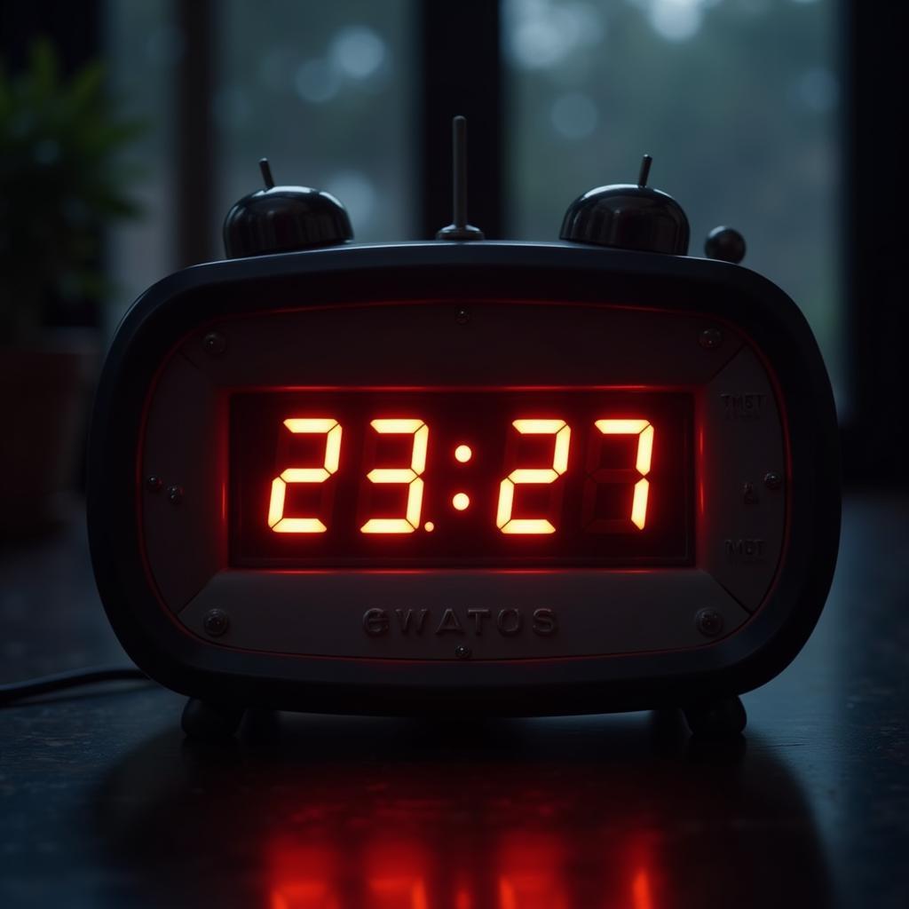 Clock displaying 23:27