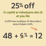 Calculating 25% Off of 48