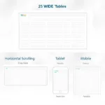 Responsive Design for a 25 Wide Table