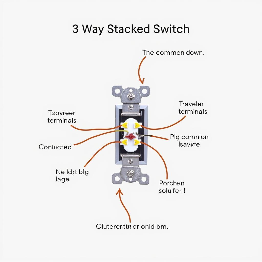 Diagram of a 3-way stacked switch wiring