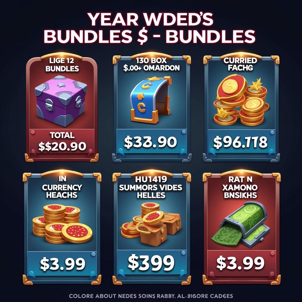 30 of 3.99 in-game currency bundles