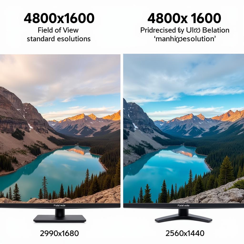 Comparing 4800x1600 with Standard Resolutions