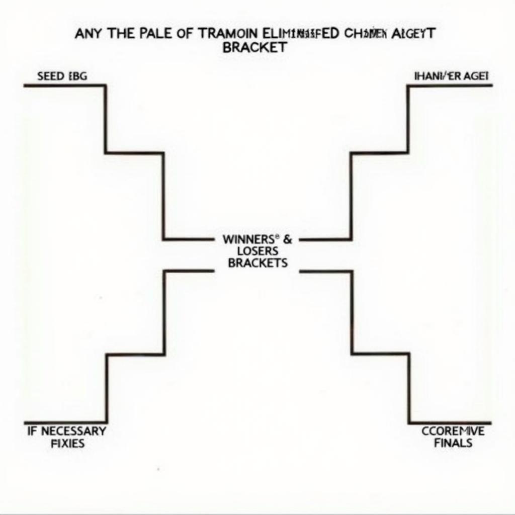 5 Team Seeded Double Elimination Bracket Example