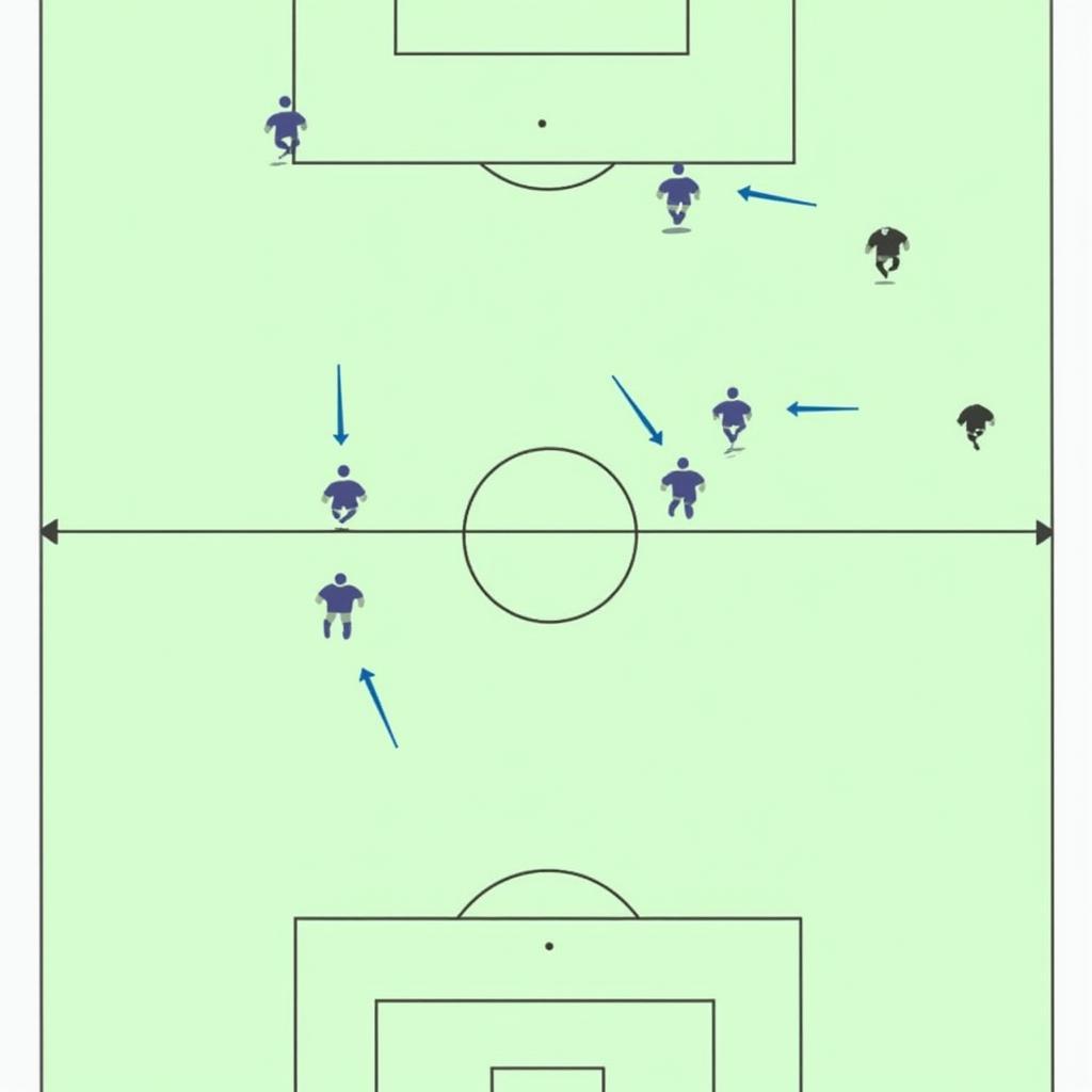 5v5 Football Formation 2-1-1