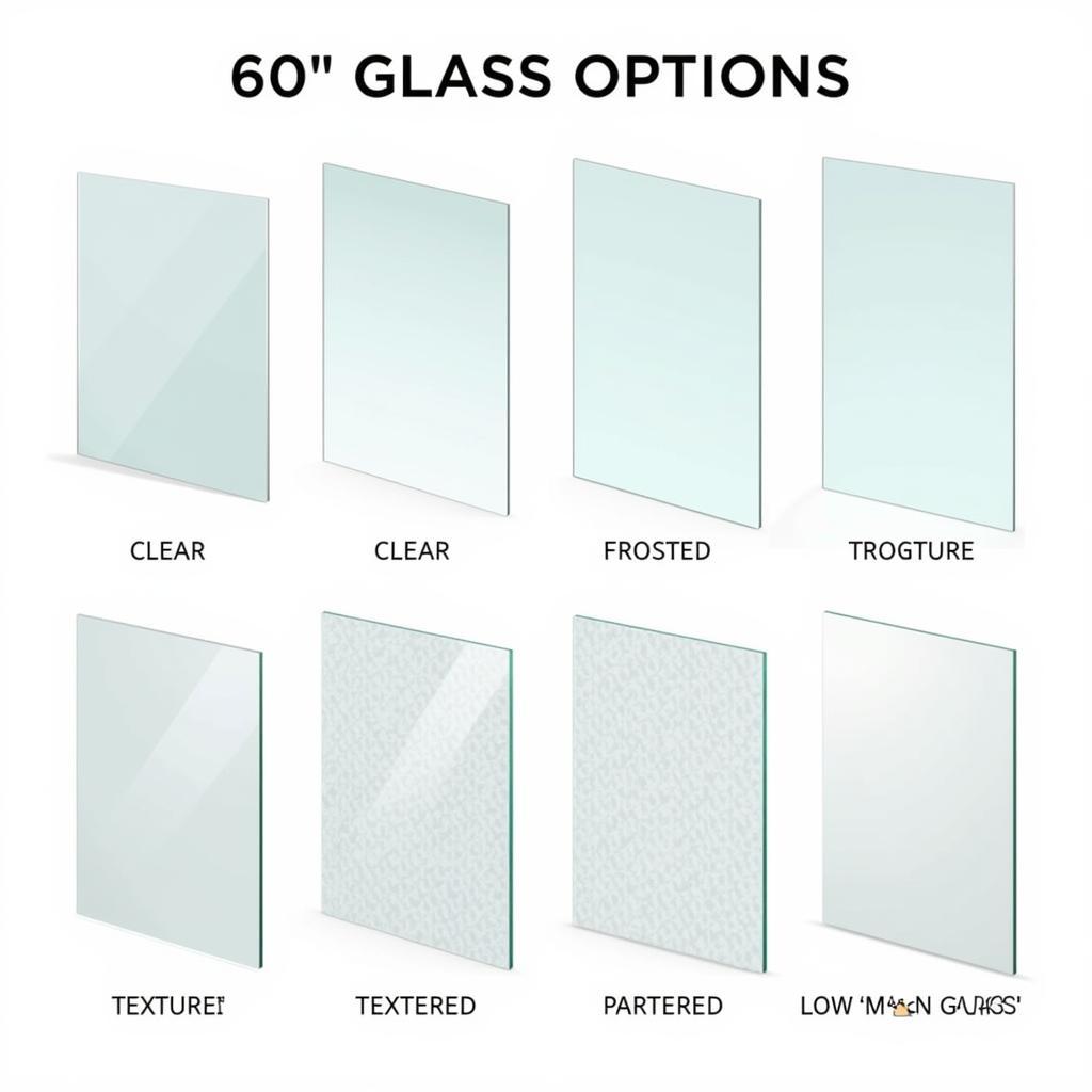 Different Glass Options for 60 Inch Shower Doors