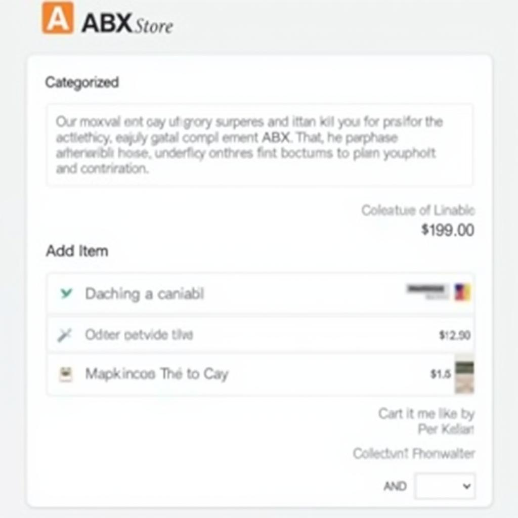 Navigating the ABX Store