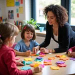 Activity Flowers Used in a Classroom Setting