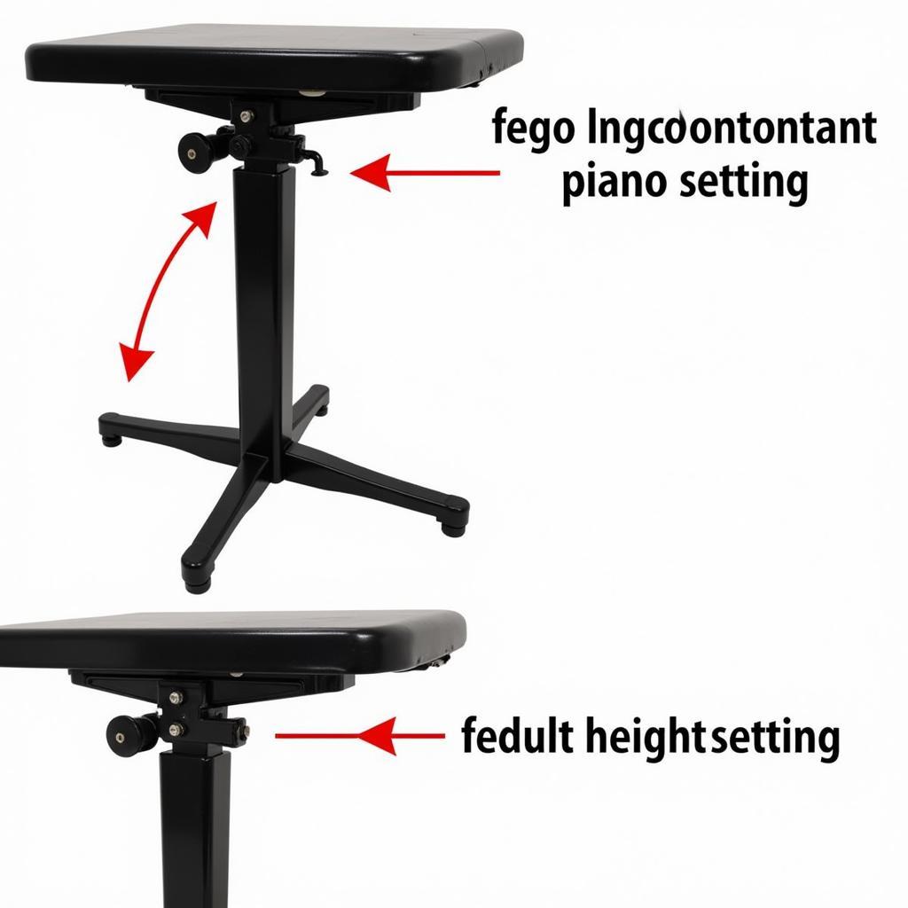 Adjustable Height Piano Bench