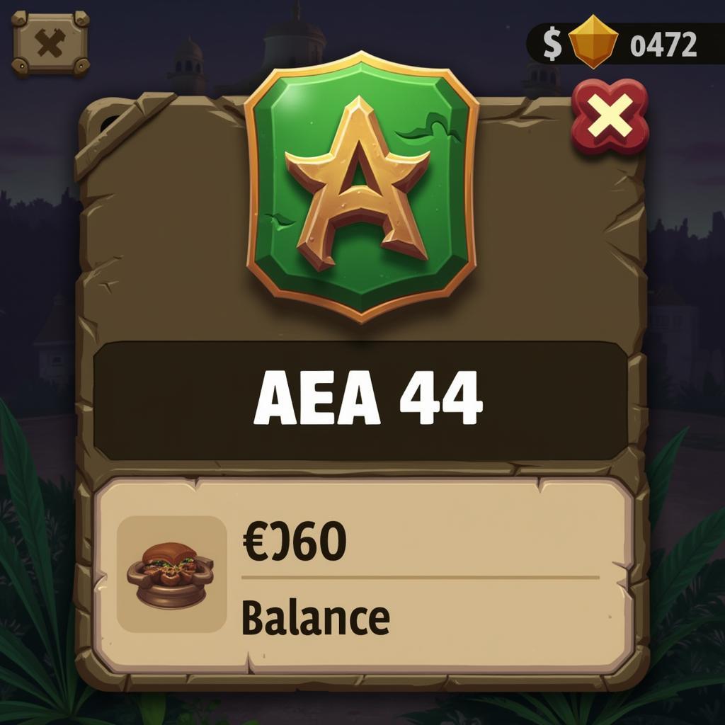 Example of AEA 44 as in-game currency