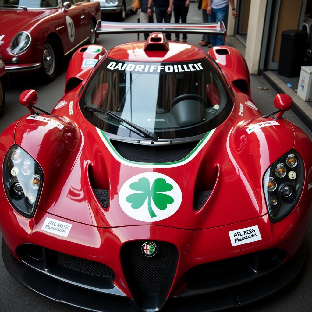 Alfa Romeo Livery Featuring the Quadrifoglio