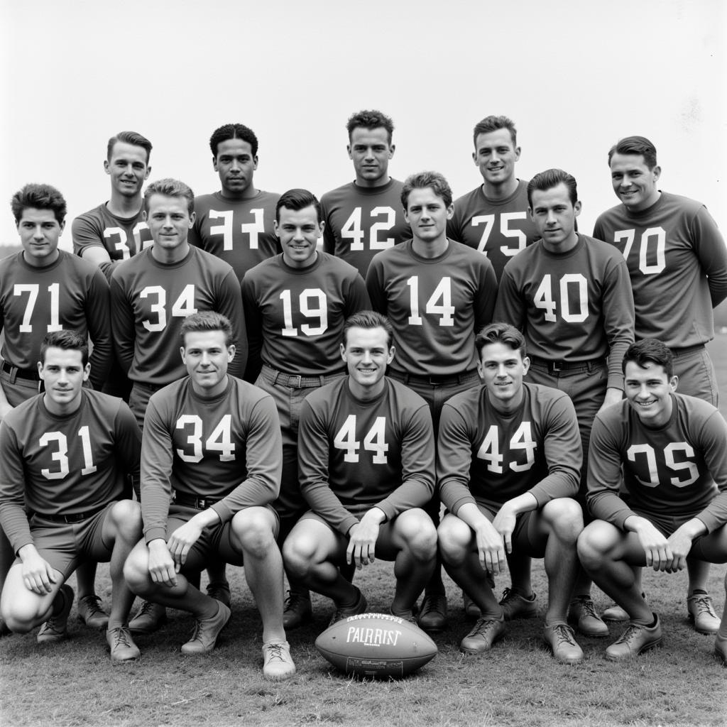 Alma College Football Historic Photo