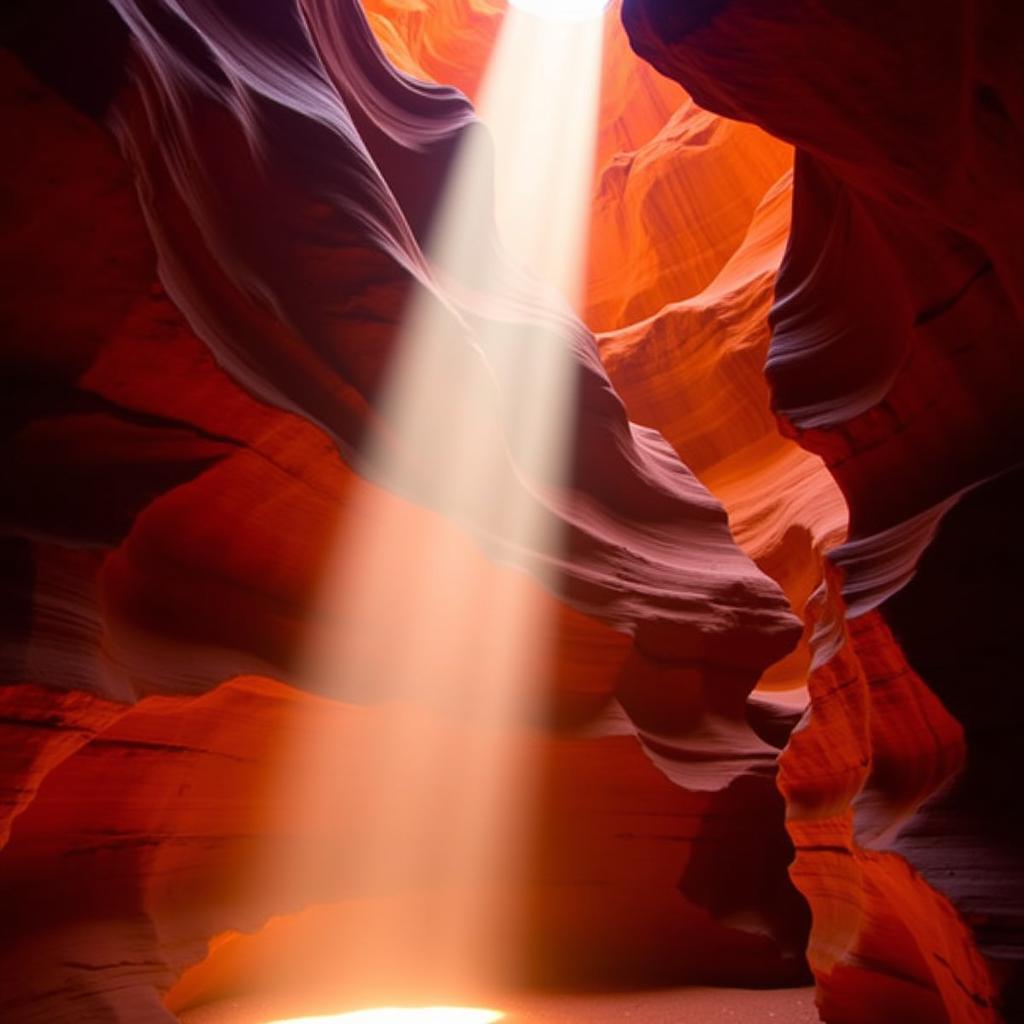 Antelope Canyon Light Beams