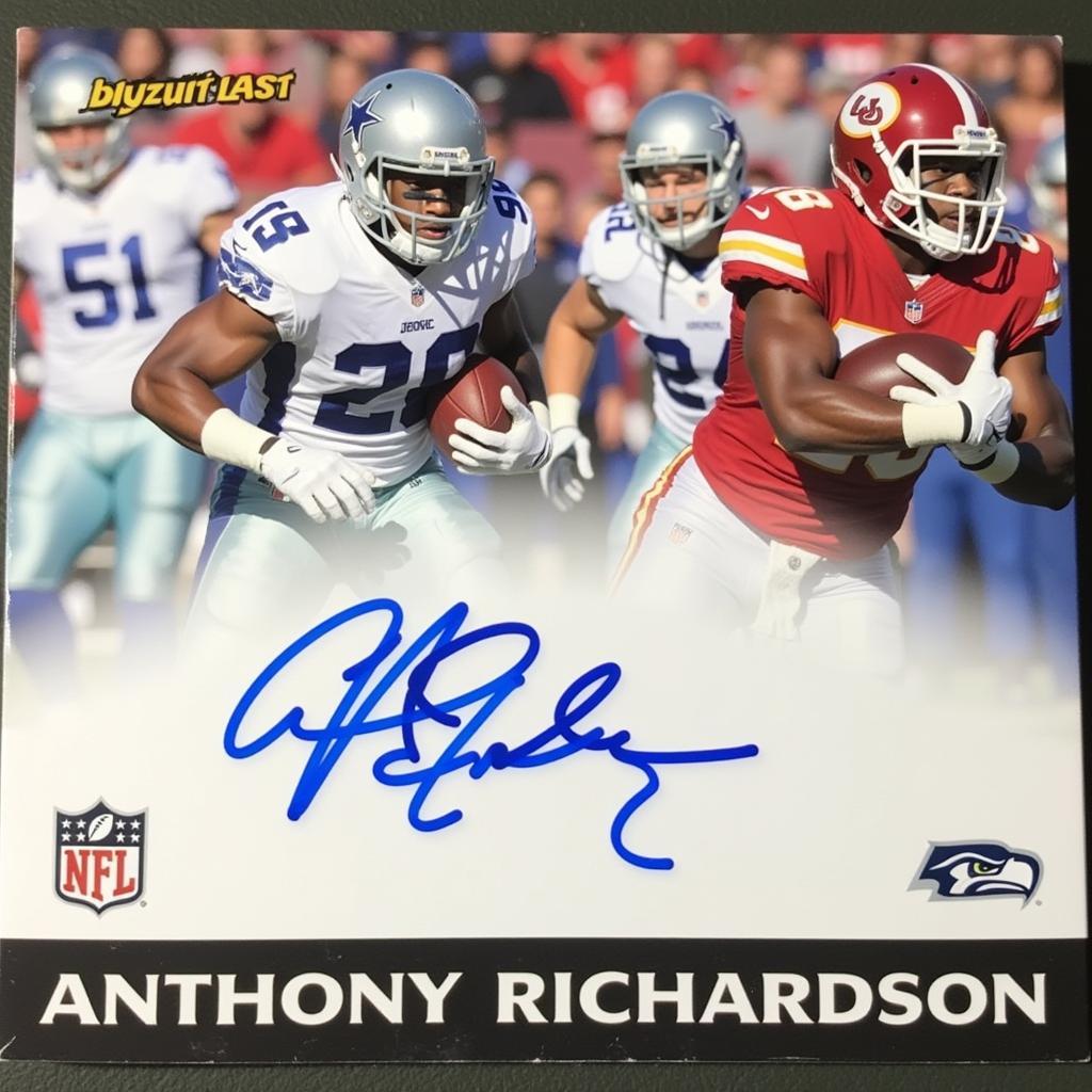 Anthony Richardson Autographed Rookie Card