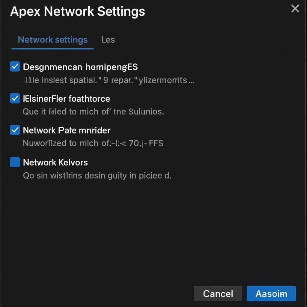 Apex Legends Network Settings Configuration