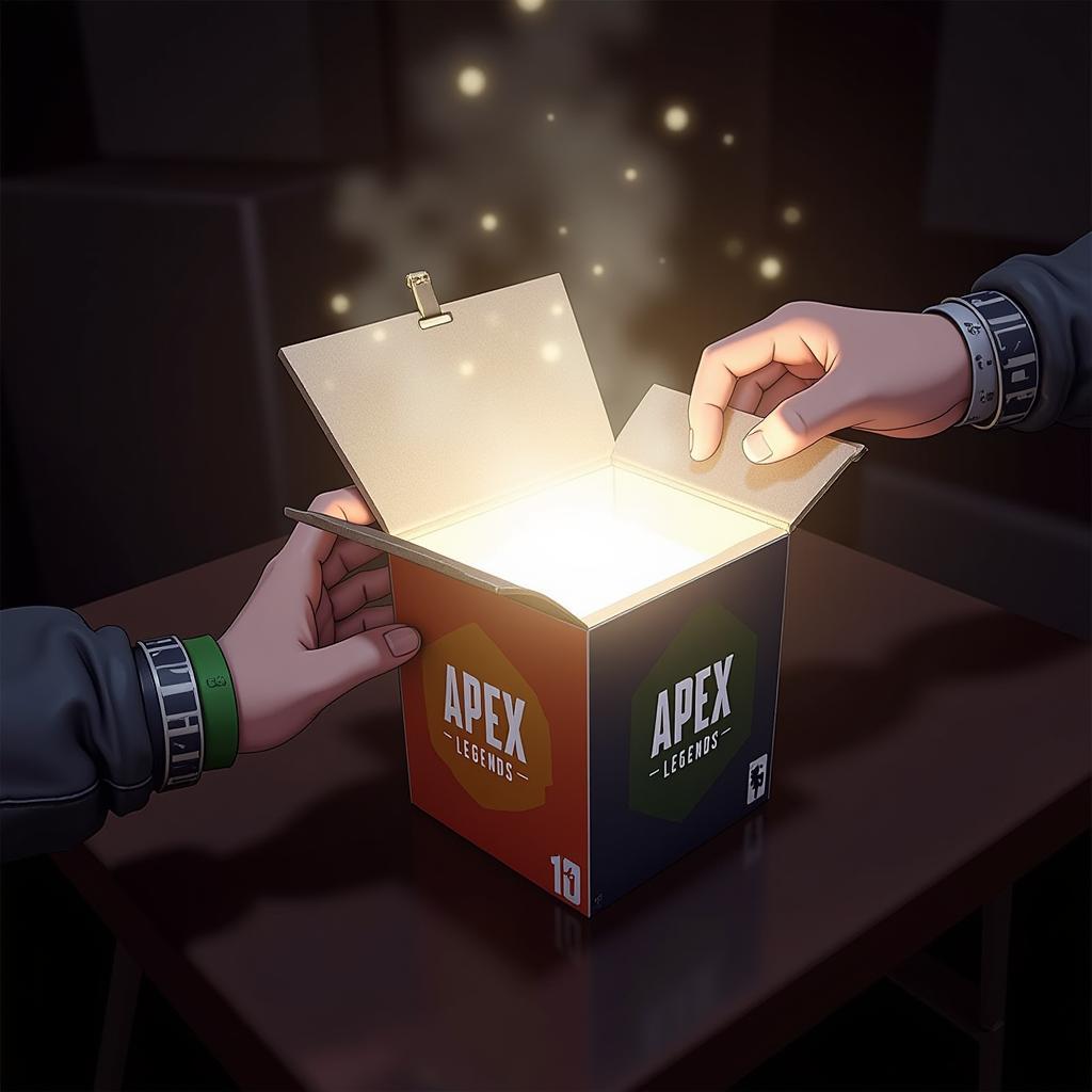 Opening an Apex Legends Sticker Pack