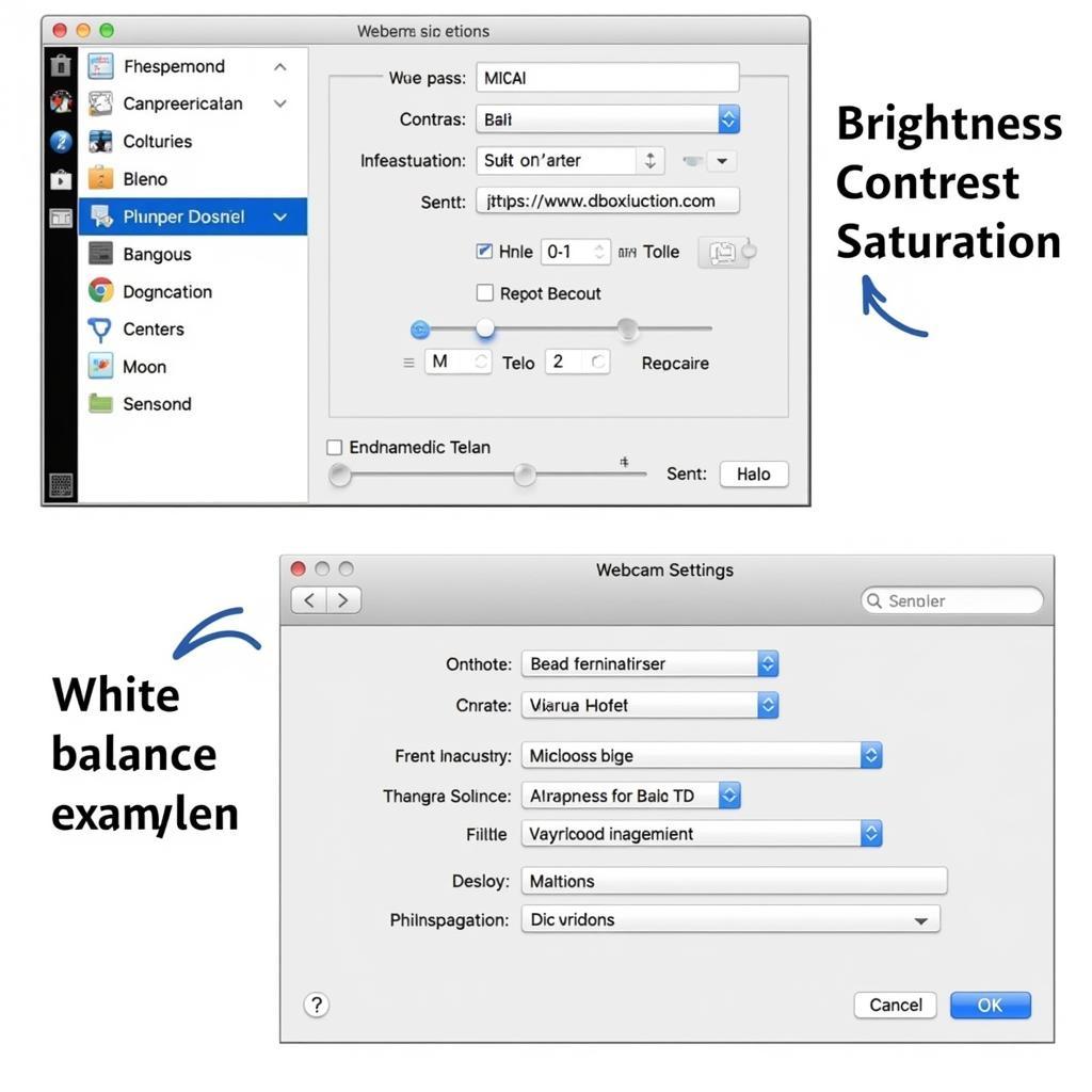 Apex Webcam Software Settings