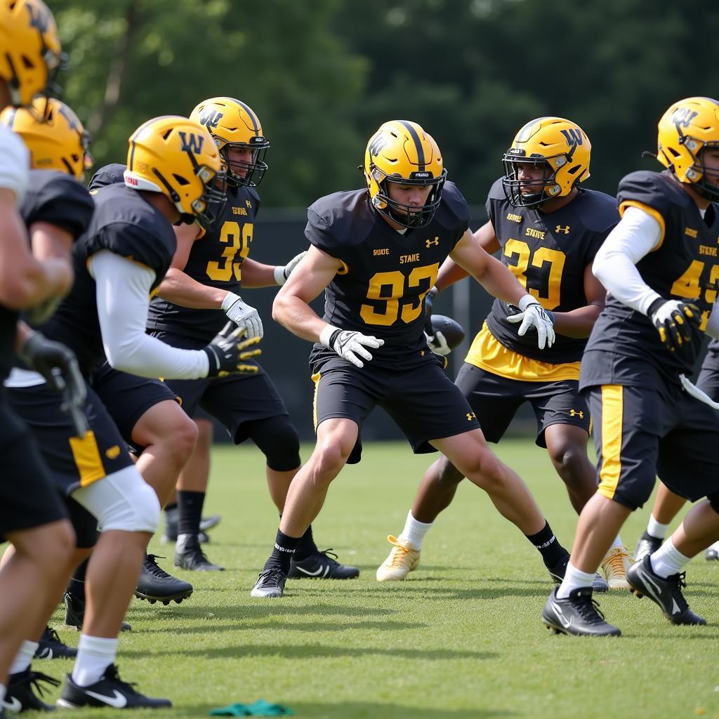 Appalachian State Football Practice Drill