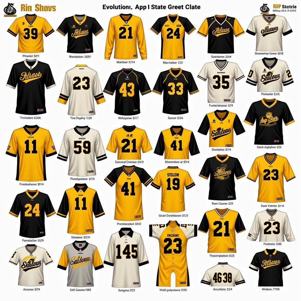 Appalachian State University Jerseys Through the Years