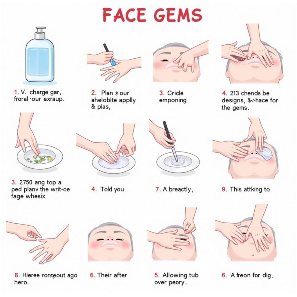 Steps to Apply Face Gems Correctly