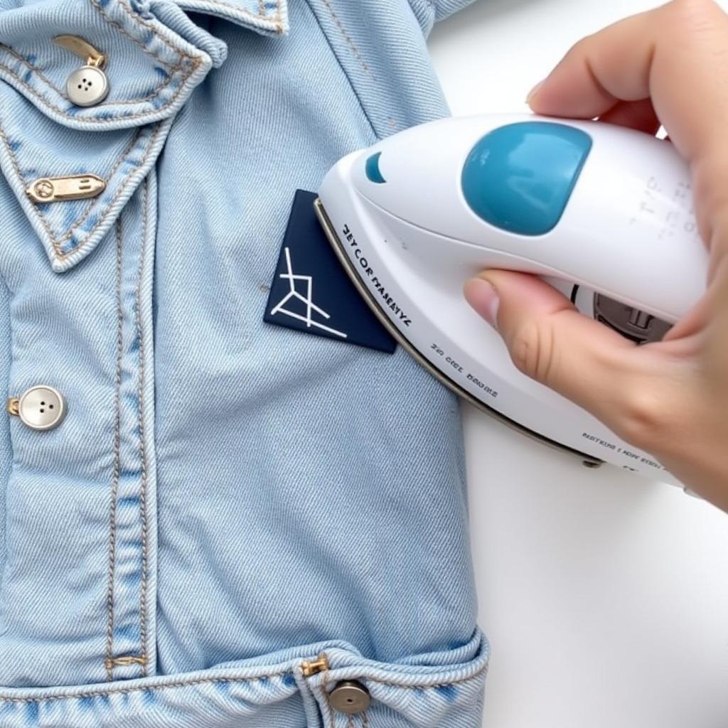 Applying Iron-on Patches to a Denim Jacket