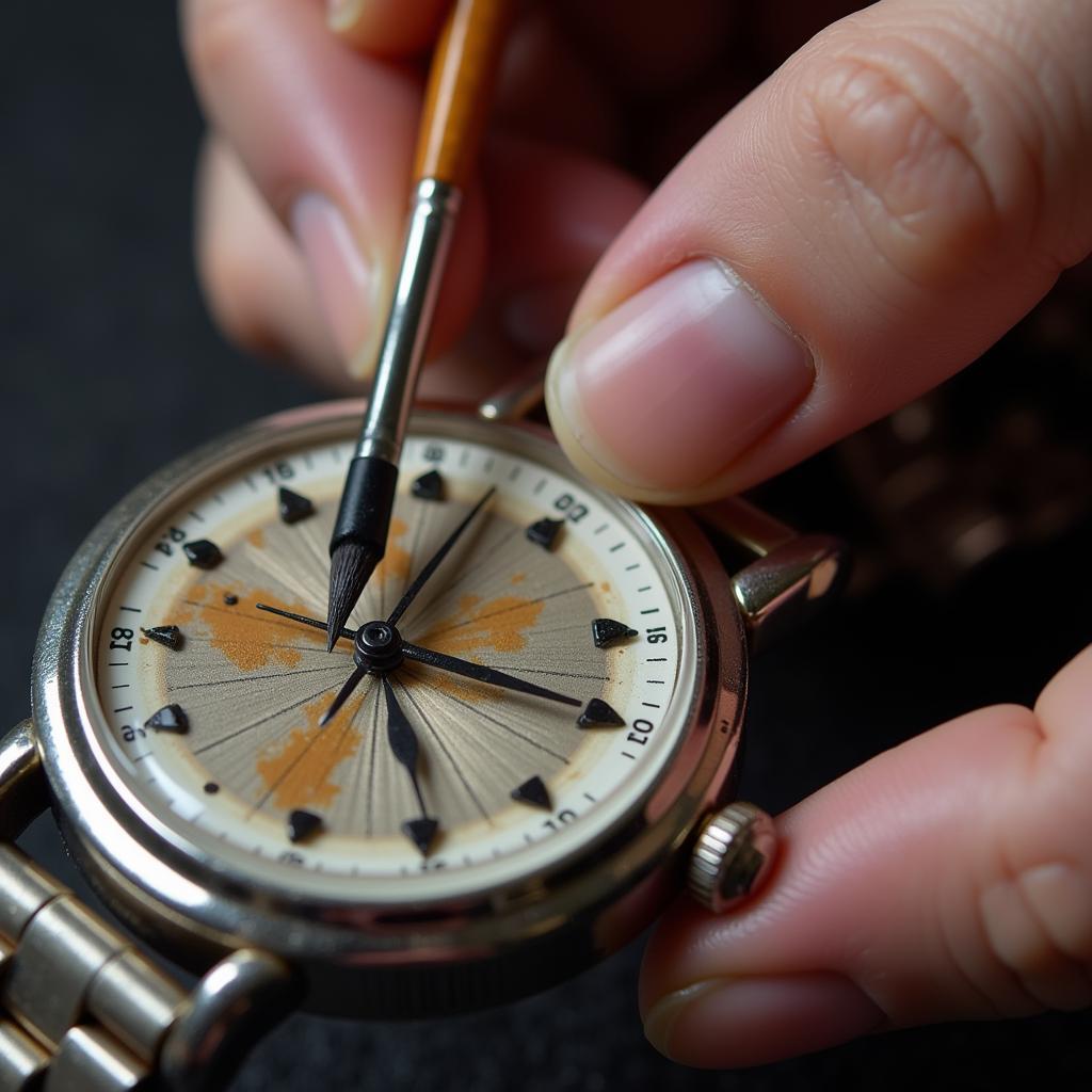 Applying Watch Crystal Dye Carefully