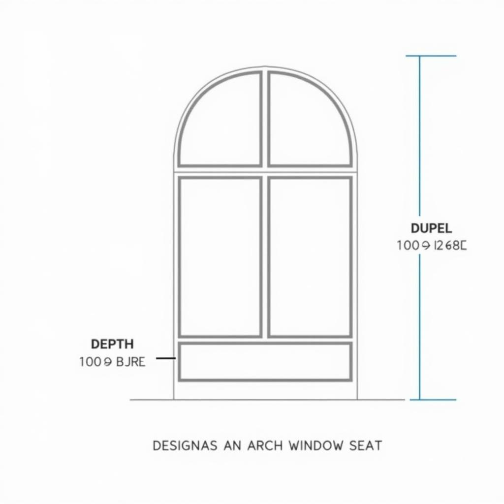 Arch Window Seat Measurements Diagram