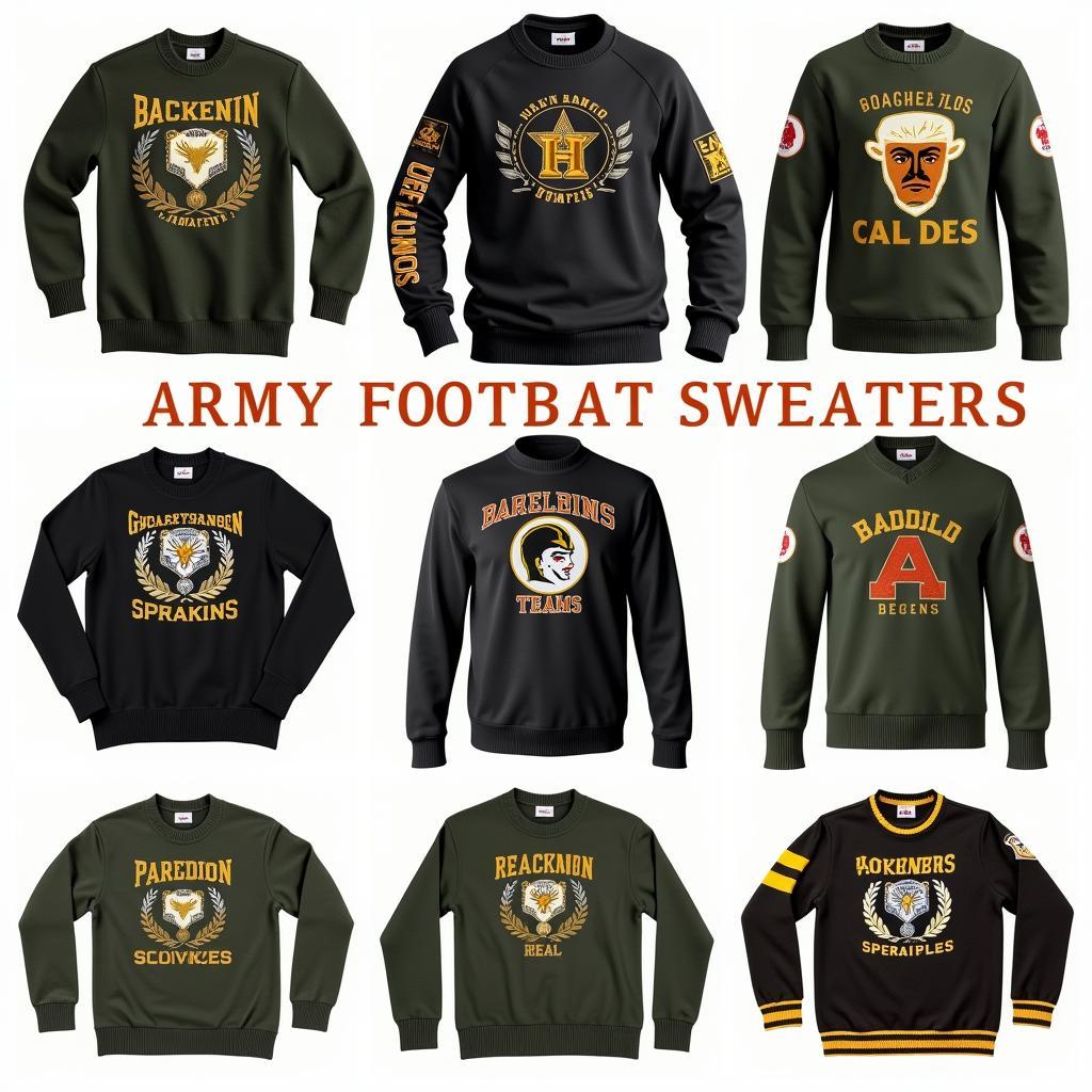 Army Football Sweater Styles and Fits