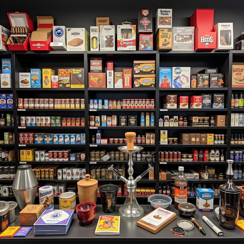 Arsenal Smoke Shop Product Display