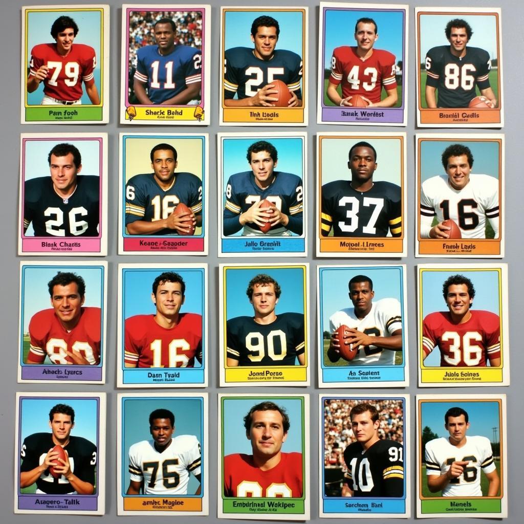 Art Shell Football Card Collection from the 1970s