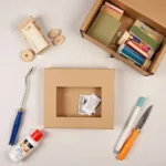 Assembling a Book Nook Kit with Tools and Materials