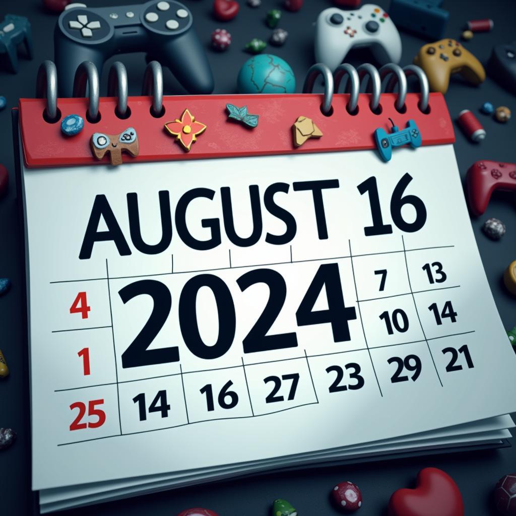 August 16, 2024 Calendar Countdown