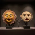 Authentic Sun and Moon Masks on Display