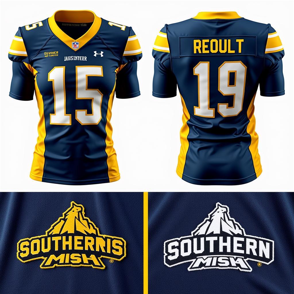 Comparison of Authentic and Replica Southern Miss Football Jerseys