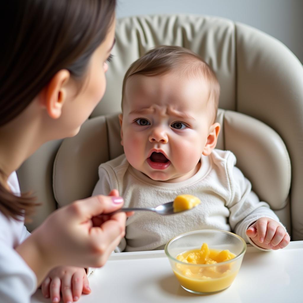 Baby refusing food at daycare