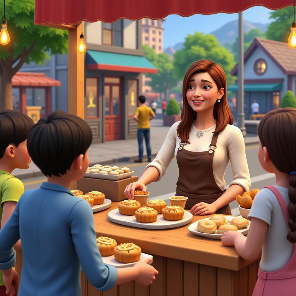 Baking and Selling Goods in Sims Freeplay